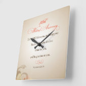 50th Wedding Anniversary, Religious Lord Bless Vierkante Klok (Hoek)