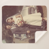 50th Wedding Anniversary Sherpa Blanket Photo Deken (Voorkant (horizontaal))