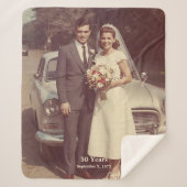 50th Wedding Anniversary Sherpa Blanket Photo Sherpa Deken (Voorkant)