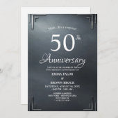 50th Wedding Anniversary Surprise Invitation Kaart (Voorkant / Achterkant)