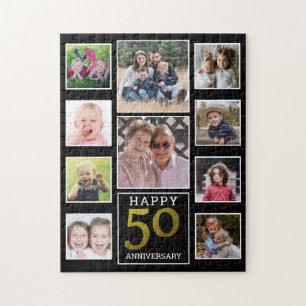 50th Wedding Jubileum 10 Foto Collage Legpuzzel