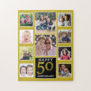 50th Wedding Jubileum 10 Foto Collage Legpuzzel