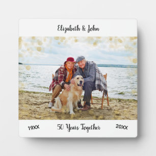 50th Wedding Jubileum Aangepast Fotoplaat
