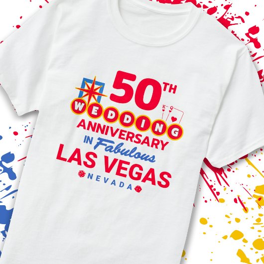 50th Wedding Jubileum Couples Las Vegas Trip T-shirt