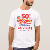 50th Wedding Jubileum Couples Las Vegas Trip T-shirt (Voorkant)