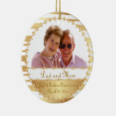 50th Wedding Jubileum - DIY Foto Keramisch Ornament (Rechts)