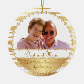 50th Wedding Jubileum - DIY Foto Keramisch Ornament (Voorkant)