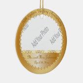 50th Wedding Jubileum - DIY Foto Keramisch Ornament (Rechts)