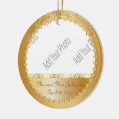 50th Wedding Jubileum - DIY Foto Keramisch Ornament (Links)