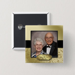 50th Wedding Jubileum Foto Button
