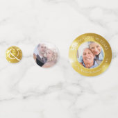 50th Wedding Jubileum Foto Confetti (Voorkanten)