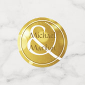 50th Wedding Jubileum Foto Confetti (Kleine voorkant)