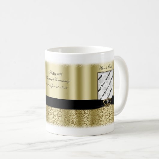 50th Wedding Jubileum Foto Mok (Voorkant rechts)