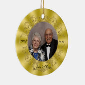 50th Wedding Jubileum Foto Ornament (Rechts)