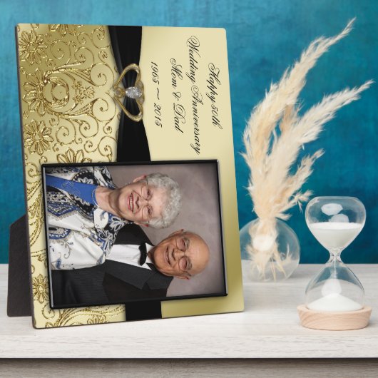 50th Wedding Jubileum Foto Plaque Fotoplaat (Zijkant)