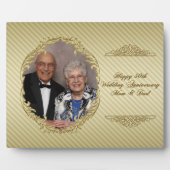 50th Wedding Jubileum Foto Plaque Fotoplaat (Voorkant)