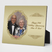 50th Wedding Jubileum Foto Plaque Fotoplaat (Zijkant)
