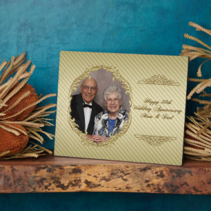 50th Wedding Jubileum Foto Plaque Fotoplaat