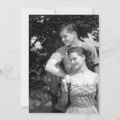 50th Wedding Jubileum Foto uitnodiging (Achterkant)