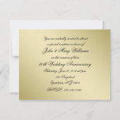 50th Wedding Jubileum Foto Uitnodiging Kaart (Achterkant)