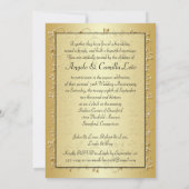 50th Wedding Jubileum Fotosjabloon uitgenodigd Kaart (Achterkant)