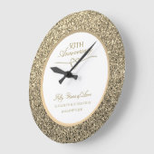 50th Wedding Jubileum Gift Personalized Grote Klok (Hoek)