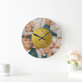 50th Wedding Jubileum Gold Foto Grote Klok (Huis)