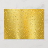 50th Wedding Jubileum Gold Hearts Save the Date Aankondigingskaart (Achterkant)