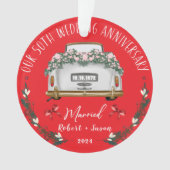 50th Wedding Jubileum Keepomwille Design Ornament (voorkant)