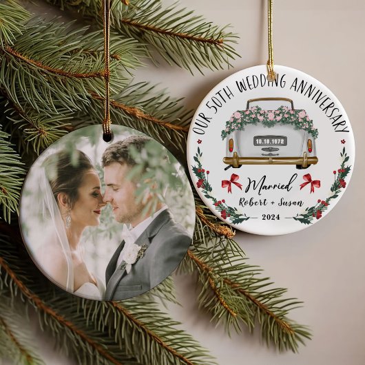 50th Wedding Jubileum Keepomwille Design Ornament
