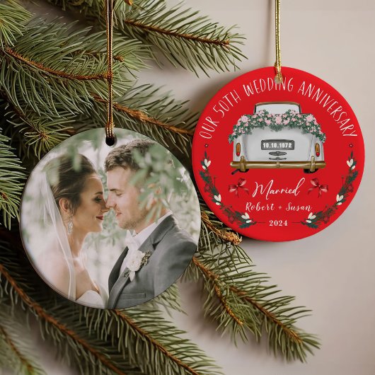 50th Wedding Jubileum Keepomwille Design Ornament