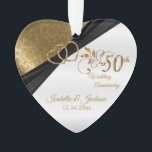 50th Wedding Jubileum Keepomwille Design Ornament<br><div class="desc">⭐ ⭐ ⭐ 5 sterrenReview ⭐ ⭐ 5 sterren 50th Wedding Jubileum Ontwerpversiering ter wille van het ontwerp. Kan ook gemaakt worden voor een verjaardag of een andere 50ste keer.. alleen door de formulering te wijzigen. 📌 Als u verdere aanpassing nodig hebt, klikt u op de knop "Klik om verder...</div>