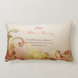 50th Wedding Jubileum, Lord Bless & Keep Kussen