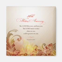 50th Wedding Jubileum, Lord Bless & Keep Magneet