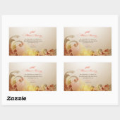 50th Wedding Jubileum, Lord Bless & Keep Rechthoekige Sticker (Vel)