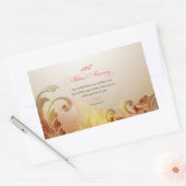 50th Wedding Jubileum, Lord Bless & Keep Rechthoekige Sticker (Envelop)