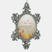 50th Wedding Jubileum, Lord Bless & Keep Tin Sneeuwvlok Ornament (Links)