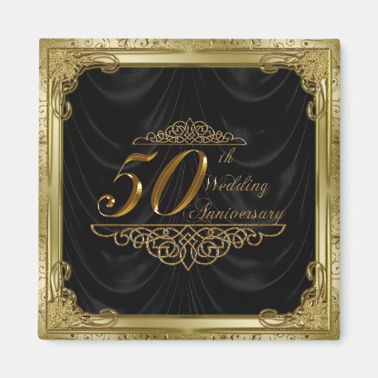 50th Wedding Jubileum Magnet (Voorkant)