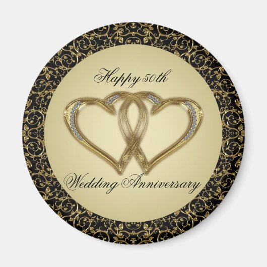 50th Wedding Jubileum Magnet (Voorkant)