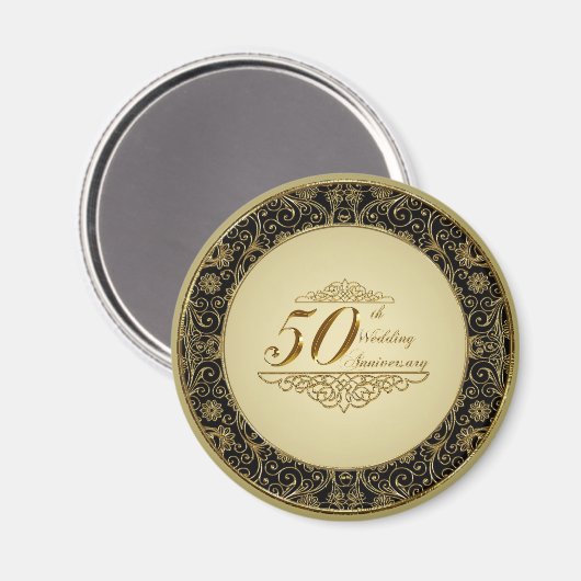 50th Wedding Jubileum Magnet (Voorkant / Achterkant)