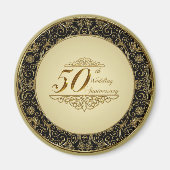 50th Wedding Jubileum Magnet (Voorkant)