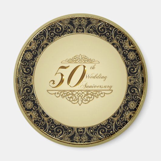 50th Wedding Jubileum Magnet (Voorkant)