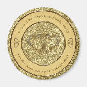 50th Wedding Jubileum Magnet (Voorkant)