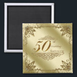 50th Wedding Jubileum Magnet<br><div class="desc">Een Digitalbcon Afbeeldingen Design met een gouden bloei met een verscheidenheid aan aangepaste afbeeldingen, vormen, patronen, stijlen en lettertypen in deze unieke Golden Wedding Jubileum Magnet! Deze aantrekkelijke en kleurrijke magneet maakt een mooi aandenken aan het grote evenement of een aandenken aan familie en vrienden die uitgenodigd zijn voor de...</div>