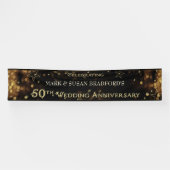 50th Wedding Jubileum, Matches Invitation Spandoek (Horizontaal)