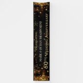 50th Wedding Jubileum, Matches Invitation Spandoek (Verticaal)