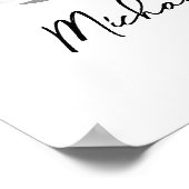 50th Wedding Jubileum Number 50 Foto Collage Poster (Hoek)