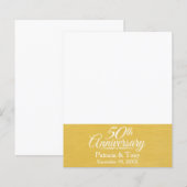 50th Wedding Jubileum Persoonlijk Golden (Voorkant / Achterkant)