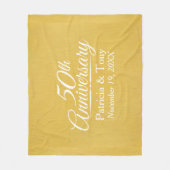 50th Wedding Jubileum Persoonlijk Golden Fleece Deken (Voorkant)