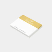 50th Wedding Jubileum Persoonlijk Golden Post-it® Notes (Schuin)